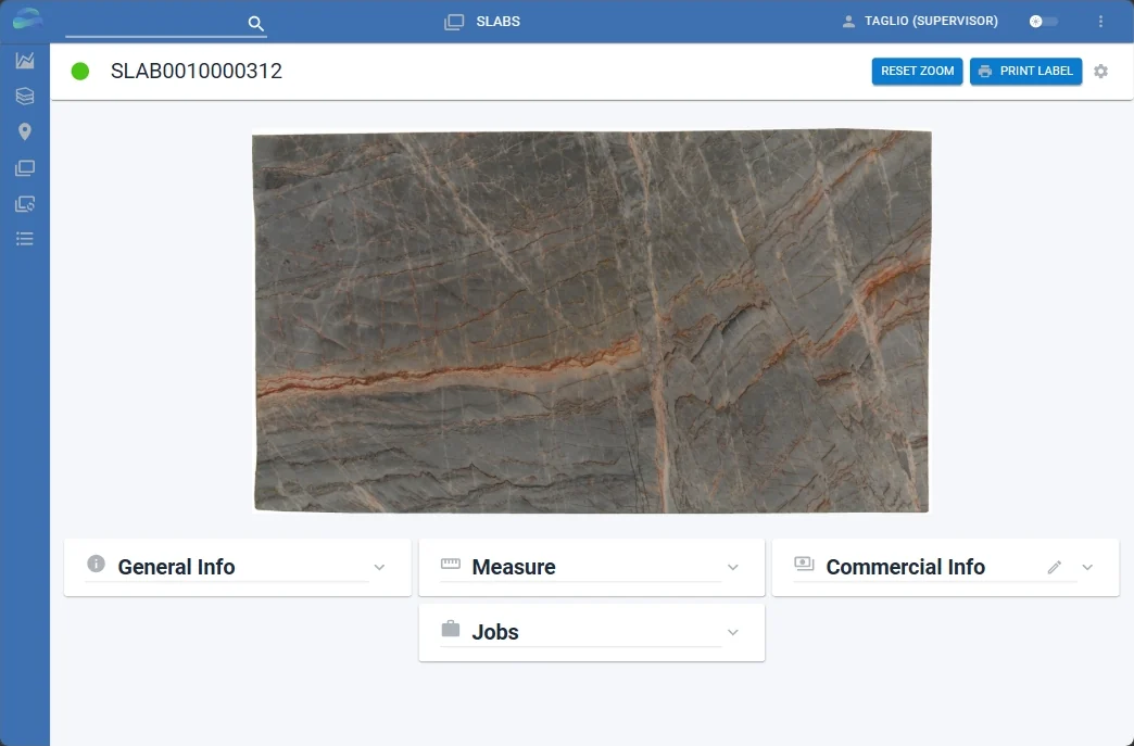 tInventory: slab detail