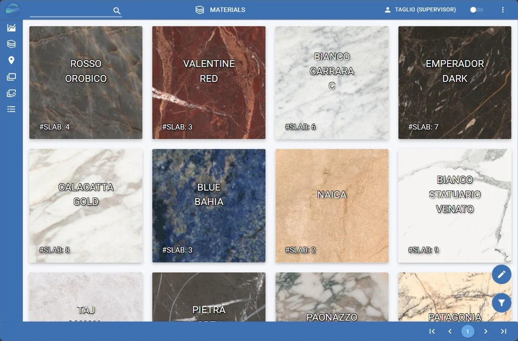 tInventory: material list
