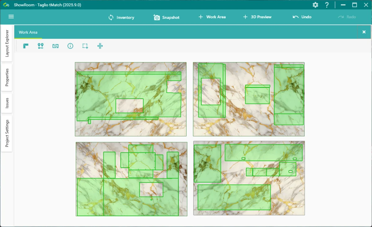 tMatch: nesting layout